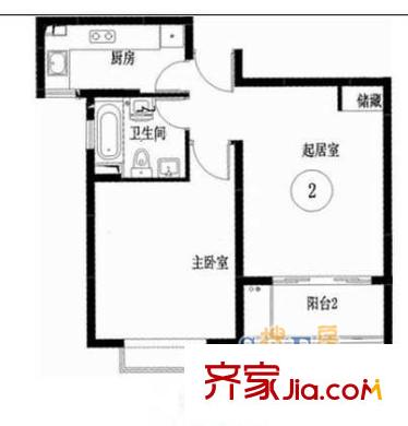 上海 申安公寓 户型图