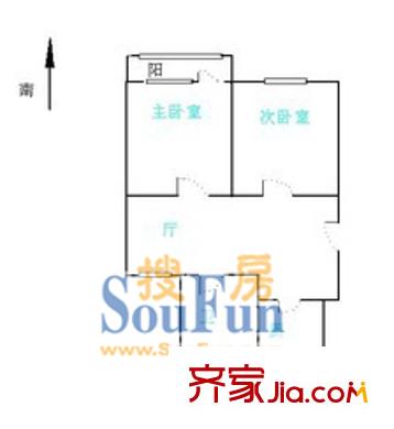 灵石路896弄小区户型图上海 灵石路896弄 户型图 2室1厅1卫1厨