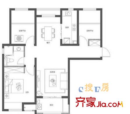 上海 萬科金色城品 戶型圖