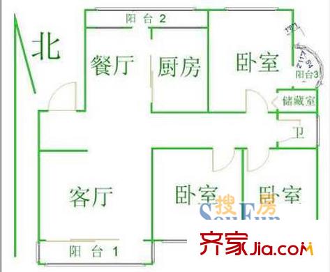 上海 萬科金色城品 戶型圖
