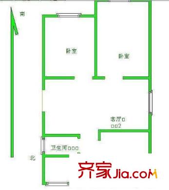 上海 芳雅苑3室 戶型圖