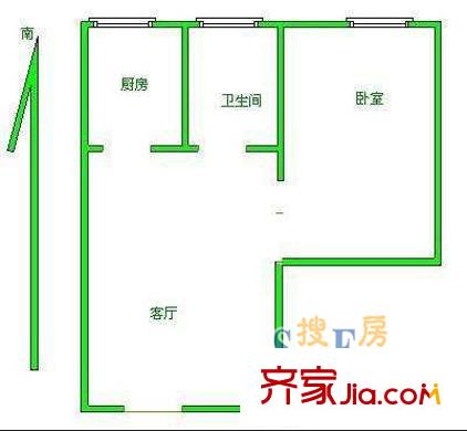 芳華路411弄小區(qū)戶型圖上海 芳華路411弄 戶型圖 1室1廳1衛(wèi)1廚