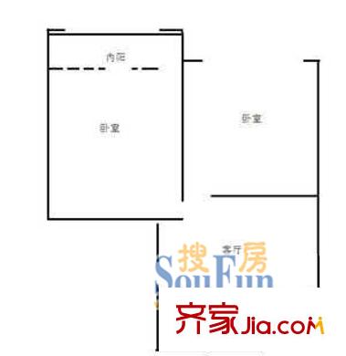 上海 新汾小区2室 户型图