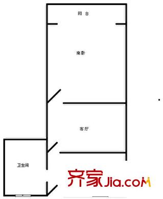 昌五小區(qū)戶型圖戶型圖 1室1廳1衛(wèi)1廚