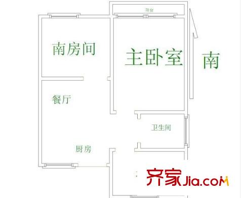 昌五小區(qū)戶型圖戶型圖 3室1廳1衛(wèi)1廚