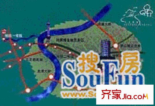 天安花園交通圖