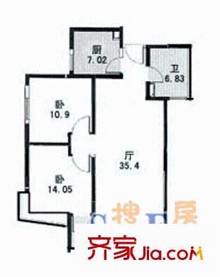 上海 天安花園 戶型圖
