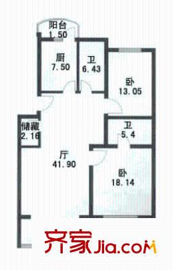 上海 龍臣公寓 戶型圖