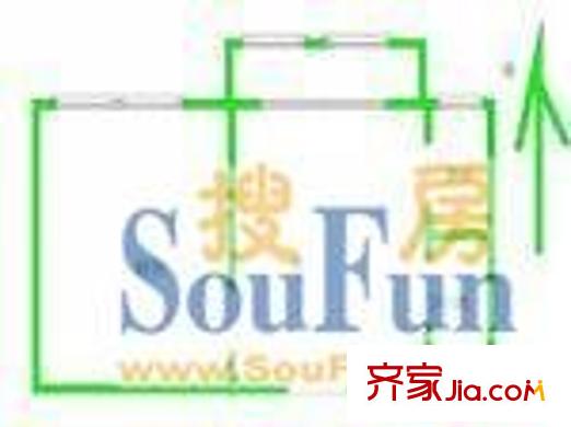 罗南三村 1室 户型图