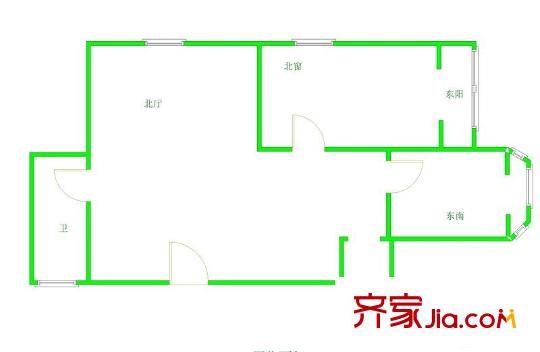 万航小区 0室 户型图