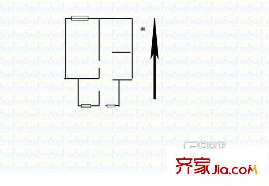 南新三村戶型圖戶型圖 2室1廳1衛(wèi)1廚