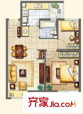 保利家园 3室 户型图