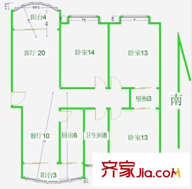 上海 安居瑶成湾花园 户型图