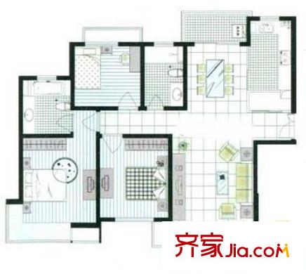 上海 安居瑶成湾花园 户型图
