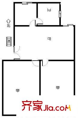 孫橋花苑 2室 戶型圖