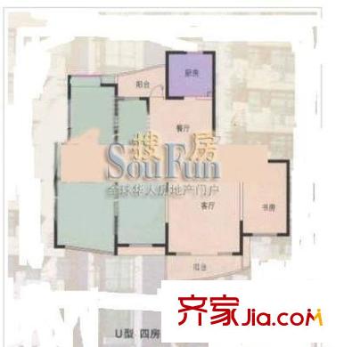 金龍東苑戶(hù)型圖戶(hù)型圖 4室2廳2衛(wèi)1廚