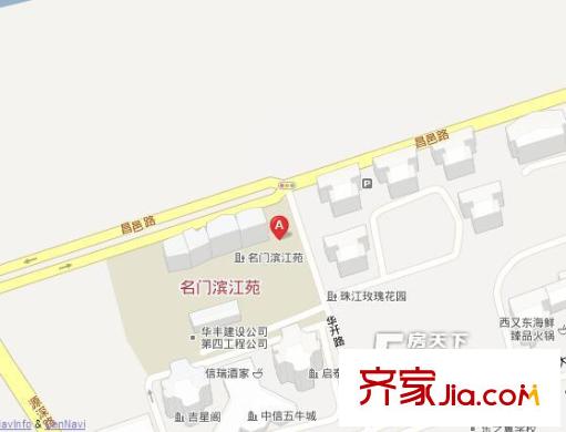 名門濱江苑交通圖