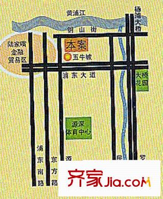 名門濱江苑交通圖