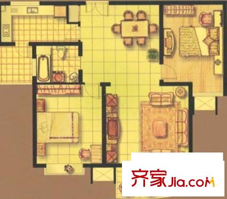 上海 名門濱江苑 戶型圖