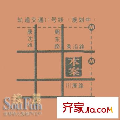日月星城交通圖