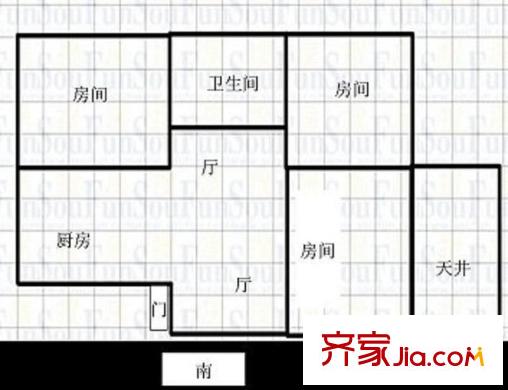 王橋苑 0室 戶型圖