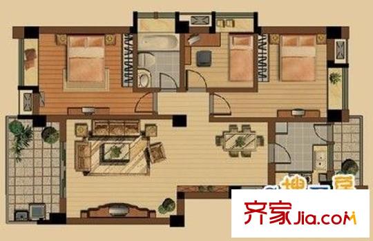 妙境家園戶(hù)型圖戶(hù)型圖 2室1廳1衛(wèi)1廚