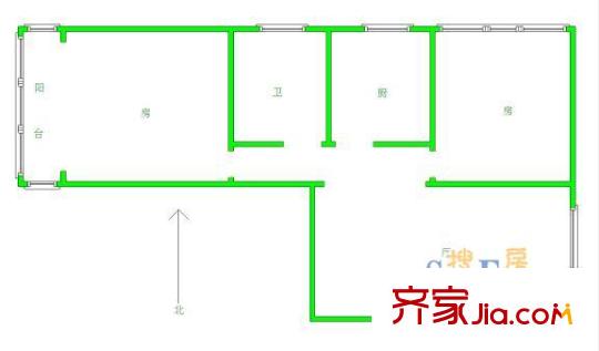 上海 申通公寓 户型图
