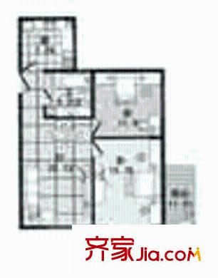銀華苑(浦東)戶型圖2室1廳1衛(wèi)1廚