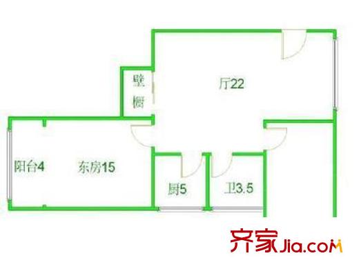 上海 申通公寓 户型图