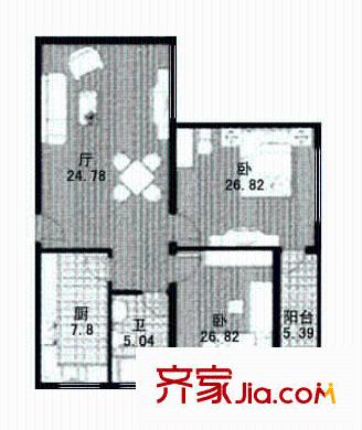 上海 罗马假日香山苑 户型图