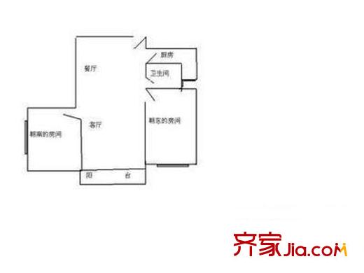 安顺公寓 2室 户型图