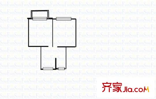 宋家滩小区 2室 户型图