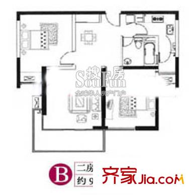 樱源晶舍 户型图