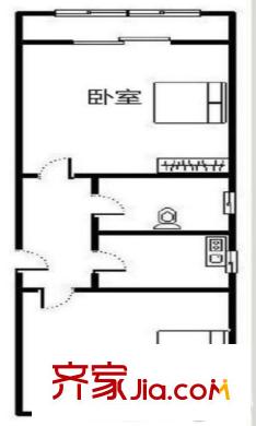 東南新村 2室 戶型圖