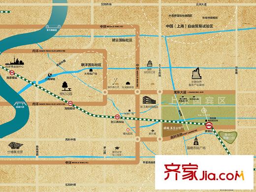 綠城玉蘭公館交通圖