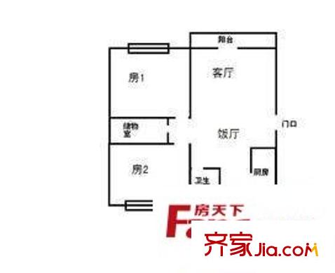 楊園四村 3室 戶型圖