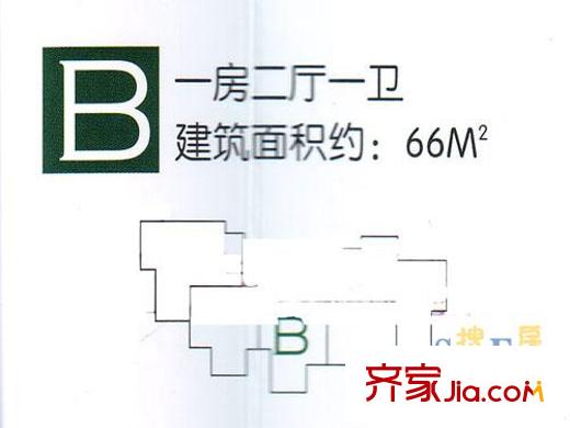 上海 万里晶品苑 B户型