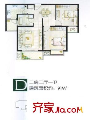 上海 万里晶品苑 D户型