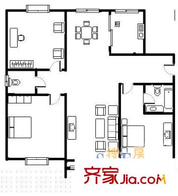 上海 佳信都市花园 户型图