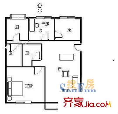 上海 达安长宁公寓 户型图