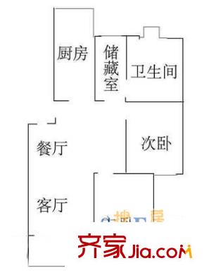 海怡花園(浦東)戶型圖上海 海怡花園別墅 戶型圖 3室2廳2衛(wèi)1廚