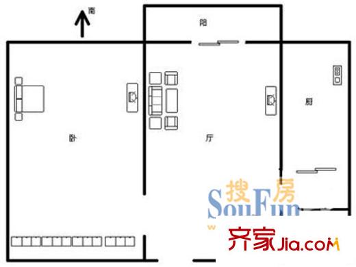 上海 古北国际广场 户型图