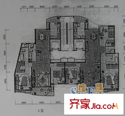上海 古北国际广场 户型图