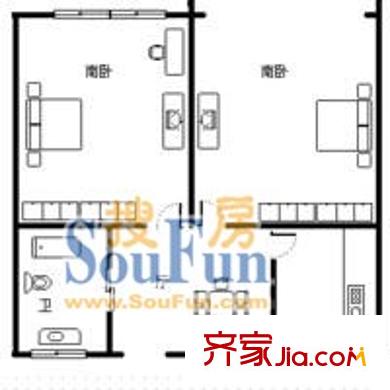 濟(jì)陽(yáng)一村 戶型圖