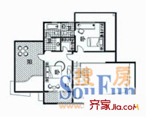 上海 錦繡天第（一期） 戶型圖