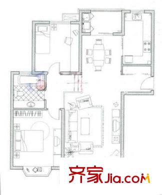 錦繡天第 2室 戶型圖