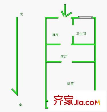 天池二村戶型圖戶型圖 1室1廳1衛(wèi)1廚