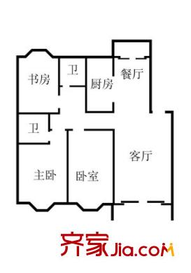 上南花苑西苑戶型圖上海 上南花苑三期 戶型圖 3室2廳2衛(wèi)1廚