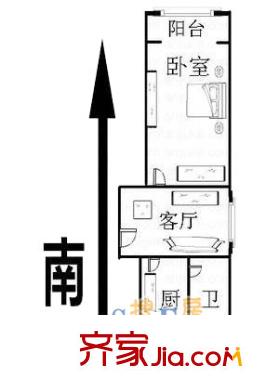 東五小區(qū)(浦東)戶型圖上海 東五小區(qū) 戶型圖 1室1廳1衛(wèi)1廚