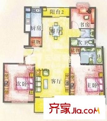 虹桥汇秀苑 4室 户型图